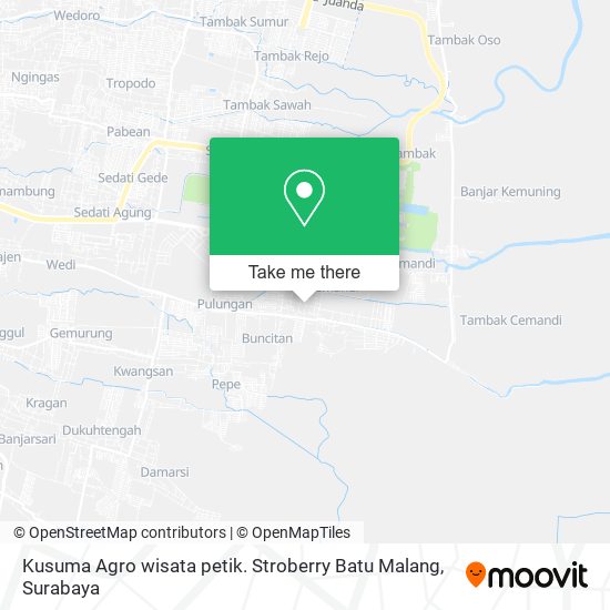 Kusuma Agro wisata petik. Stroberry Batu Malang map