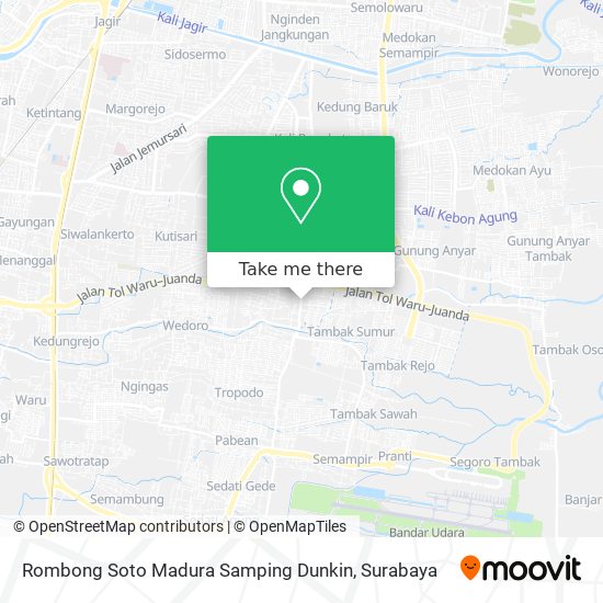 Rombong Soto Madura Samping Dunkin map