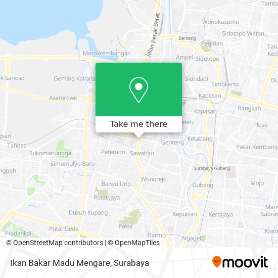 Ikan Bakar Madu Mengare map
