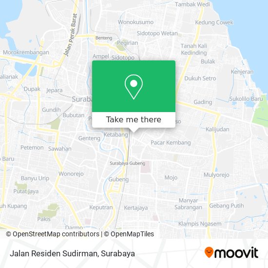 Jalan Residen Sudirman map