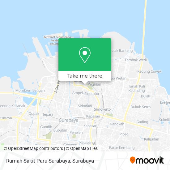 Rumah Sakit Paru Surabaya map