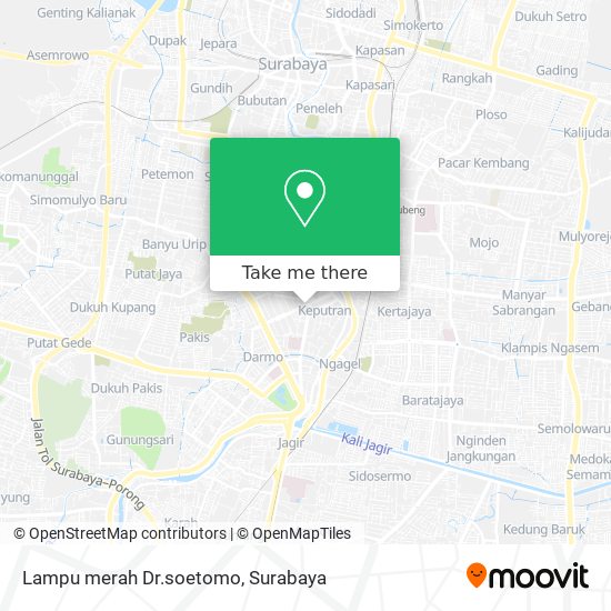 Lampu merah Dr.soetomo map