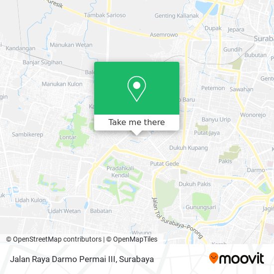 Jalan Raya Darmo Permai III map