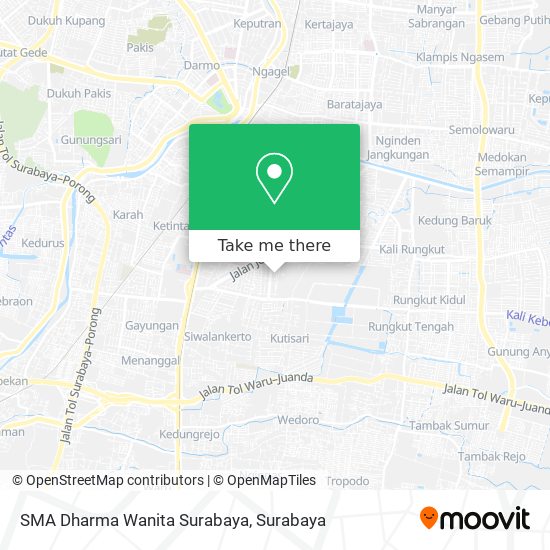 SMA Dharma Wanita Surabaya map