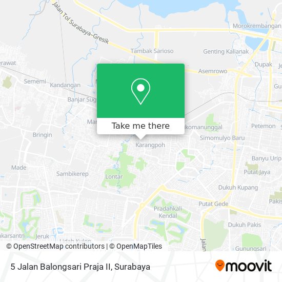 5 Jalan Balongsari Praja II map