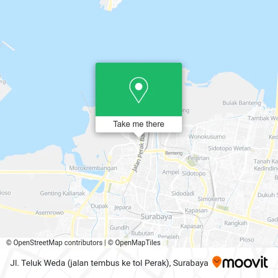 Jl. Teluk Weda (jalan tembus ke tol Perak) map