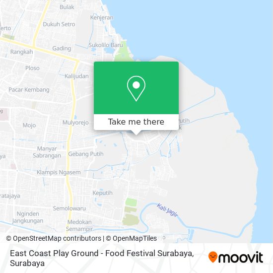East Coast Play Ground - Food Festival Surabaya map