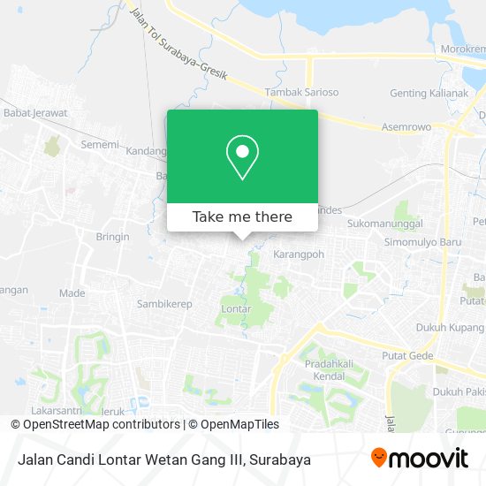 Jalan Candi Lontar Wetan Gang III map