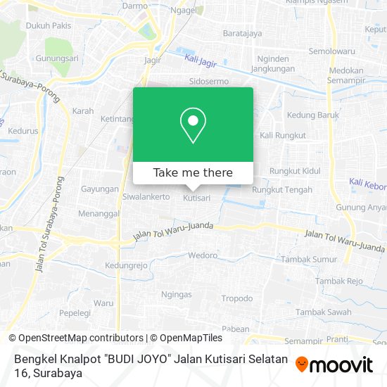 Bengkel Knalpot "BUDI JOYO" Jalan Kutisari Selatan 16 map
