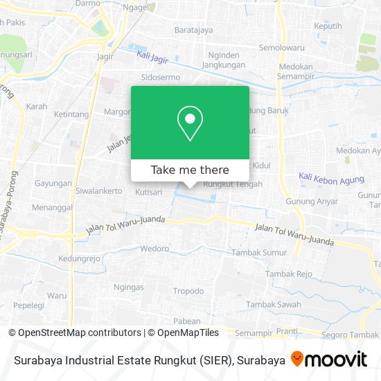 Surabaya Industrial Estate Rungkut (SIER) map