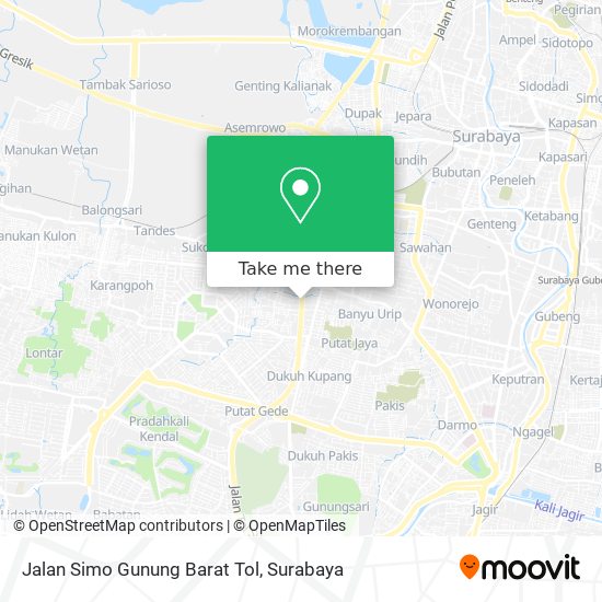 Jalan Simo Gunung Barat Tol map