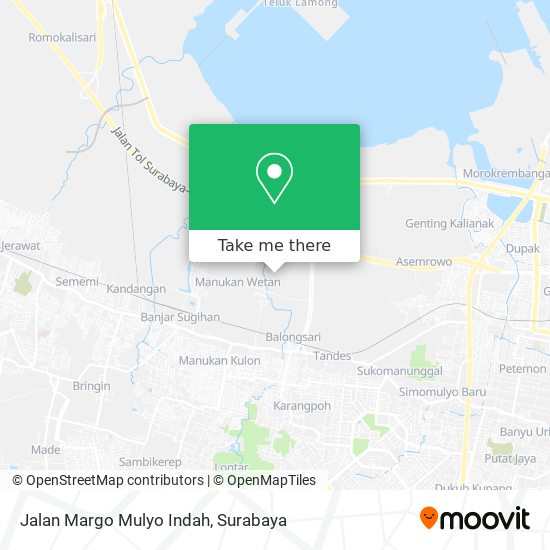 Jalan Margo Mulyo Indah map
