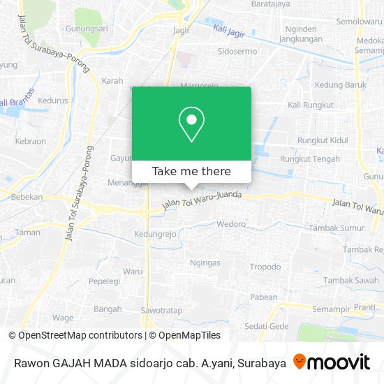 Rawon GAJAH MADA sidoarjo cab. A.yani map