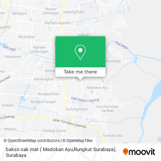 bakso cak mat ( Medokan Ayu,Rungkut Surabaya) map