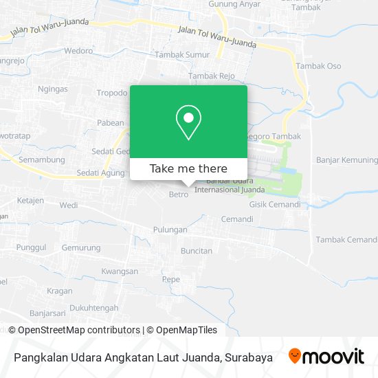 Pangkalan Udara Angkatan Laut Juanda map
