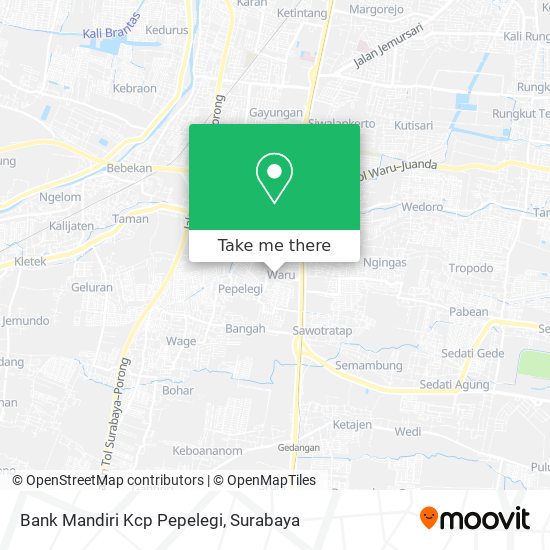 Bank Mandiri Kcp Pepelegi map