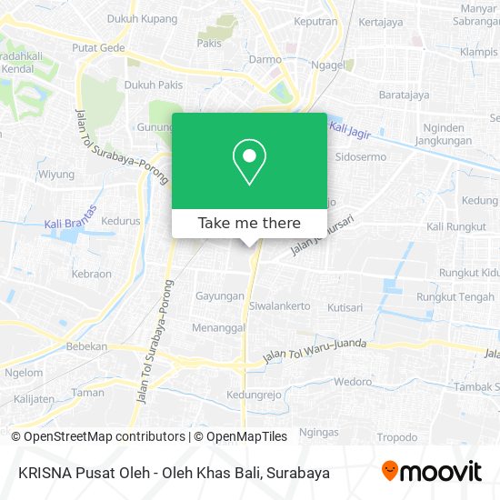 KRISNA Pusat Oleh - Oleh Khas Bali map
