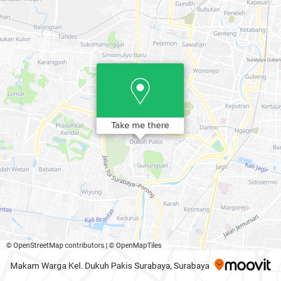 Makam Warga Kel. Dukuh Pakis Surabaya map