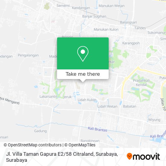 Jl. Villa Taman Gapura E2 / 58 Citraland, Surabaya map