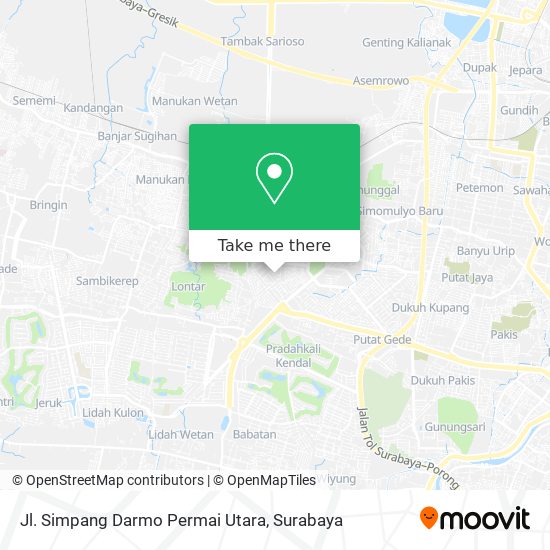 Jl. Simpang Darmo Permai Utara map