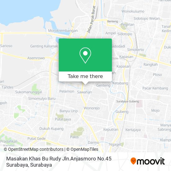 Masakan Khas Bu Rudy Jln.Anjasmoro No.45 Surabaya map
