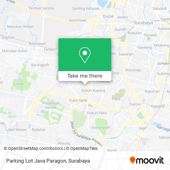 Parking Lot Java Paragon map