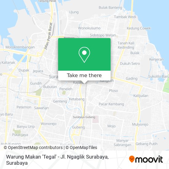 Warung Makan 'Tegal' - Jl. Ngaglik Surabaya map