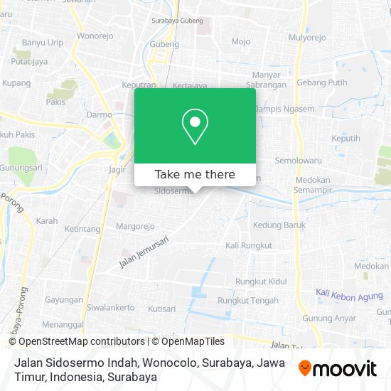 Jalan Sidosermo Indah, Wonocolo, Surabaya, Jawa Timur, Indonesia map