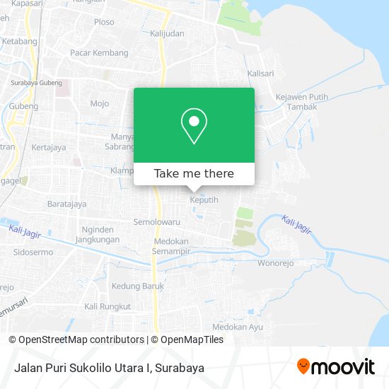 Jalan Puri Sukolilo Utara I map
