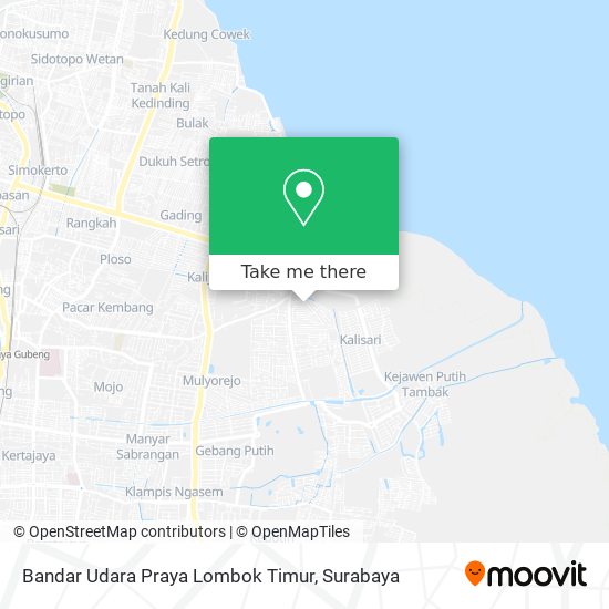 Bandar Udara Praya Lombok Timur map