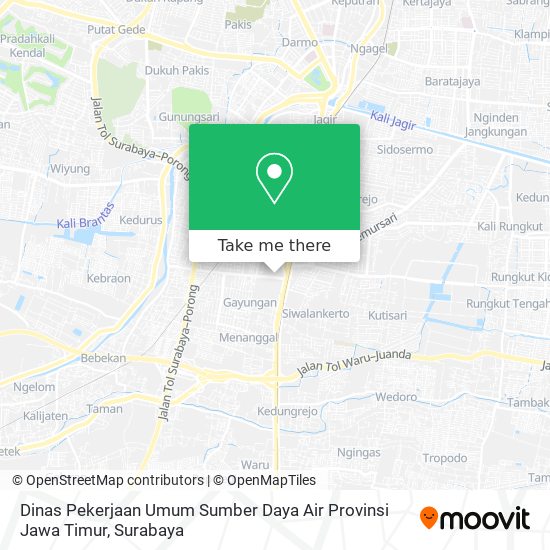 Dinas Pekerjaan Umum Sumber Daya Air Provinsi Jawa Timur map