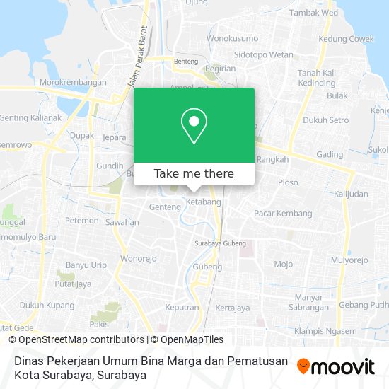 Dinas Pekerjaan Umum Bina Marga dan Pematusan Kota Surabaya map