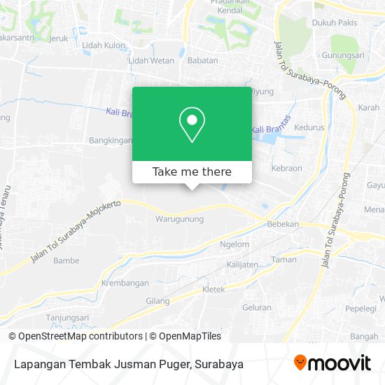 Lapangan Tembak Jusman Puger map