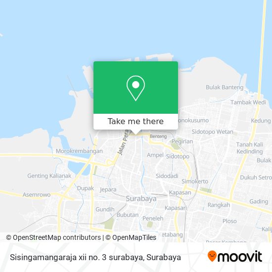 Sisingamangaraja xii no. 3 surabaya map