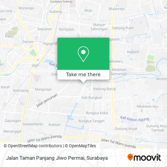 Jalan Taman Panjang Jiwo Permai map