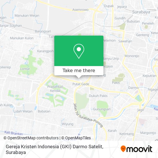 Gereja Kristen Indonesia (GKI) Darmo Satelit map