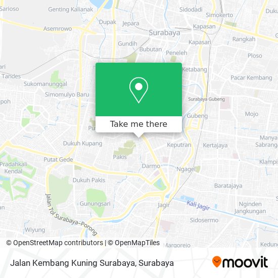 Jalan Kembang Kuning Surabaya map