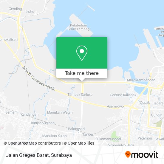 Jalan Greges Barat map