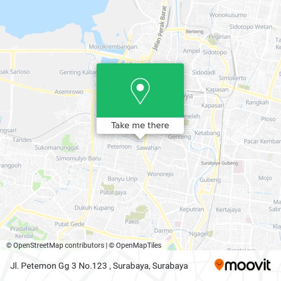 Jl. Petemon Gg 3 No.123 , Surabaya map