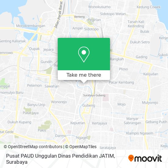 Pusat PAUD Unggulan Dinas Pendidikan JATIM map