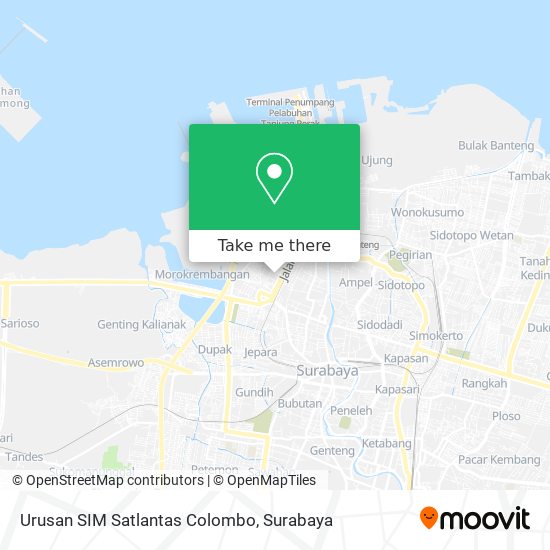 Urusan SIM Satlantas Colombo map