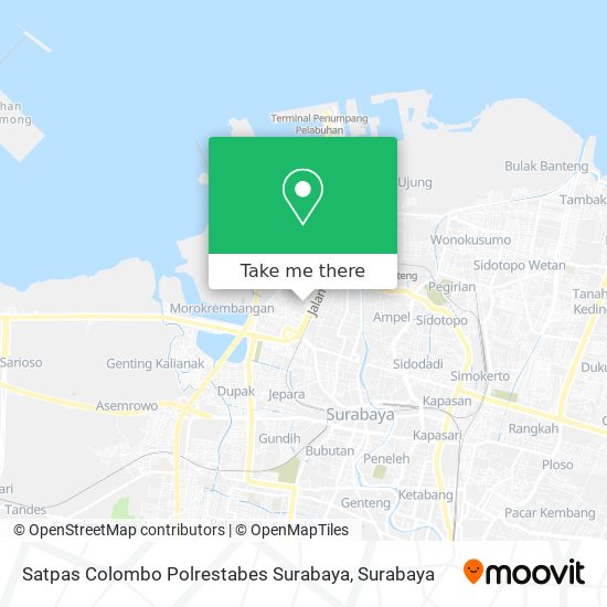 Satpas Colombo Polrestabes Surabaya map