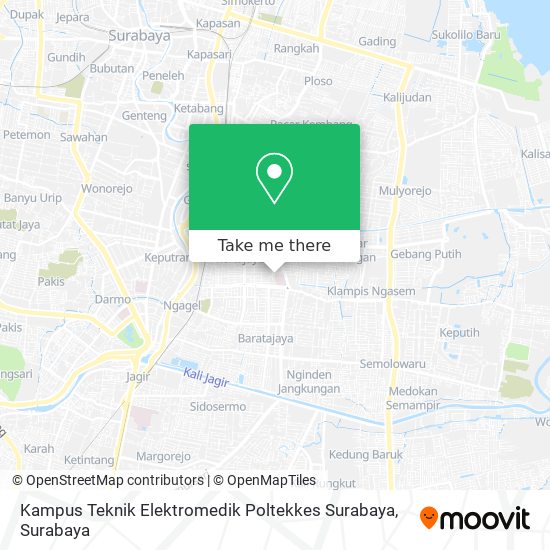 Kampus Teknik Elektromedik Poltekkes Surabaya map