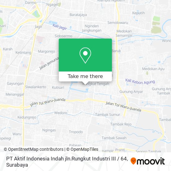 PT Aktif Indonesia Indah jln.Rungkut Industri III / 64 map