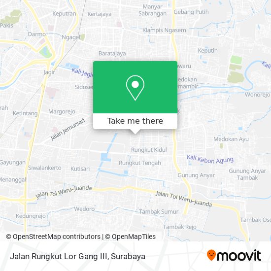Jalan Rungkut Lor Gang III map