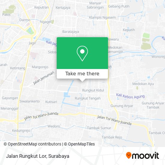 Jalan Rungkut Lor map