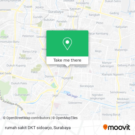 rumah sakit DKT sidoarjo map