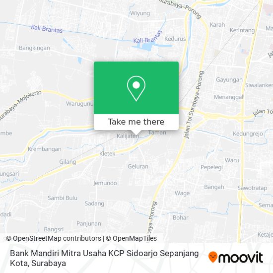 Bank Mandiri Mitra Usaha KCP Sidoarjo Sepanjang Kota map