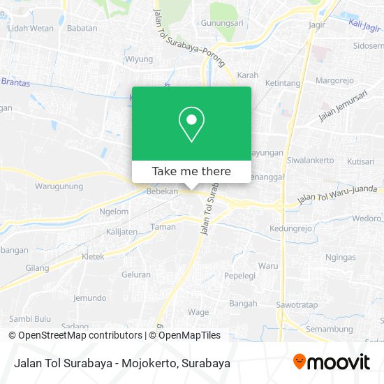 Jalan Tol Surabaya - Mojokerto map