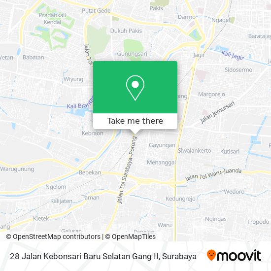 28 Jalan Kebonsari Baru Selatan Gang II map